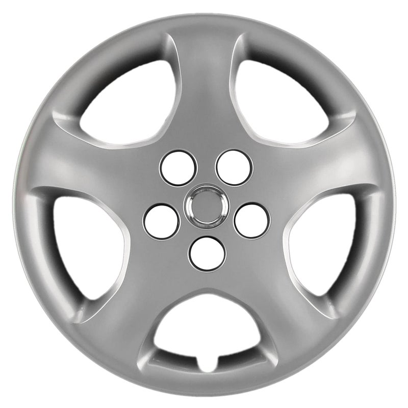 Hubcaps.com - Premium Quality 15" Silver Hubcaps / Wheel Covers fits Toyota Corolla, Heavy Duty Construction (Set of 4) - Image 2